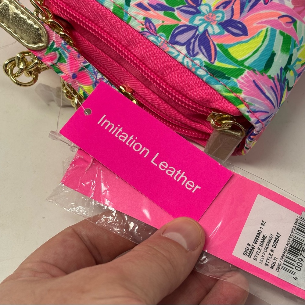 Disney Parks Lilly Pulitzer Dreamin’ Crossbody Purse Minnie Daisy Bag NWT - Picture 3 of 15